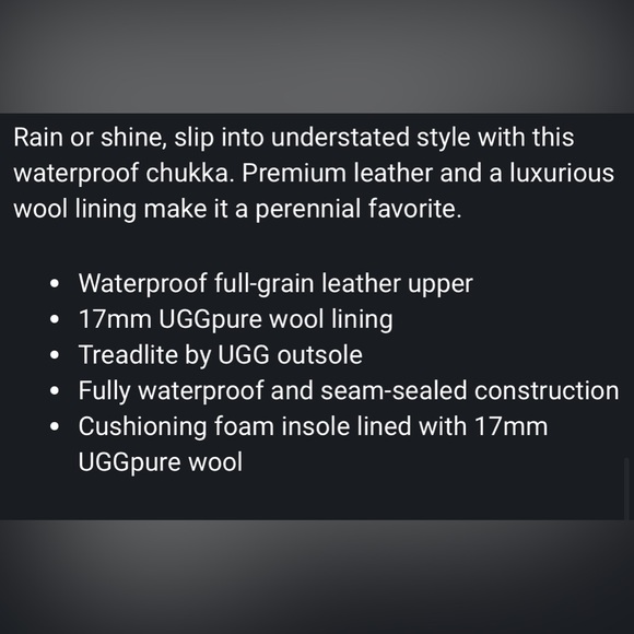 UGG Men's Neumel Waterproof Boot, Chestnut - Picture 9 of 9